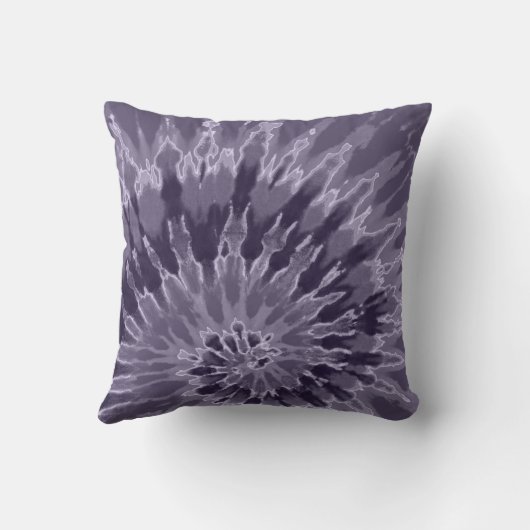 Lavendel spiraalband kleurstof kussen (Achterkant)