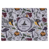 Lavendel Spooky Halloween Hummingbird Garden Groot Cadeauzakje (Voorkant)