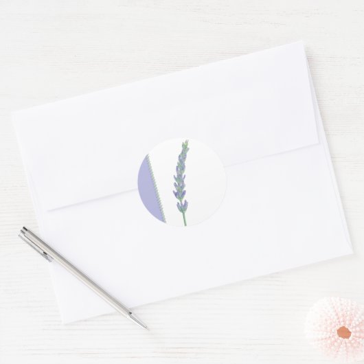 Lavendel Sprig Sticker (Envelop)