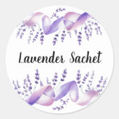 Lavendel Sprigs Lavendel Sachet Sticker (Voorkant)