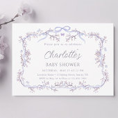 Lavendel Spring Garden Girl Baby shower Kaart