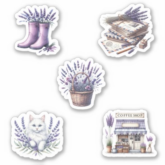 Lavendel Spring Sticker Sheet (Voorkant)