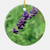 Lavendel Stalk Photo Circle Ornament (Achterkant)