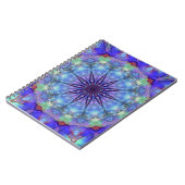 Lavendel Starburst Mandala Notitieboek (Linkerzijde)