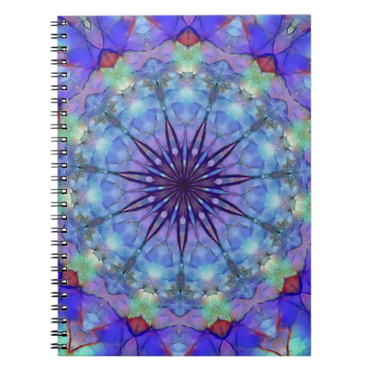 Lavendel Starburst Mandala Notitieboek (Voorkant)