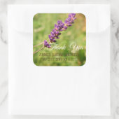 Lavendel steel Bruids DoucheSticker Vierkante Sticker (Tas)