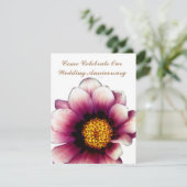 Lavendel steel Huwelijksjubileum Uitnodigingen (Staand voorkant)