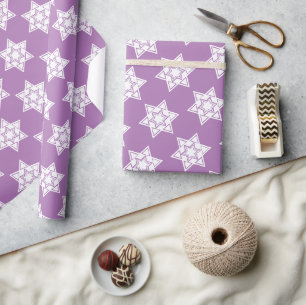 Lavendel Ster van David Joods Cadeaupapier