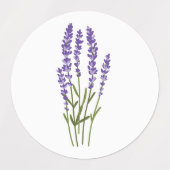 Lavendel stickers waterverf Bloemen Kruiden Boeket (Design 1)