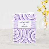 Lavendel Stippen Dag voor Administratieve Professi Kaart (Gele Bloem)