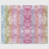 Lavendel streep wikkelpapier cadeaupapier (Vlak)