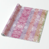 Lavendel streep wikkelpapier cadeaupapier (Uitgerold)