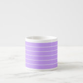 lavendel strepen KLEINE 6oz ESPRESSO CUPS Espresso Kop (Voorkant)
