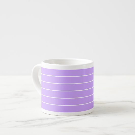 lavendel strepen KLEINE 6oz ESPRESSO CUPS Kop (Links)