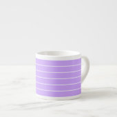 lavendel strepen KLEINE 6oz ESPRESSO CUPS Kop (Voorkant rechts)