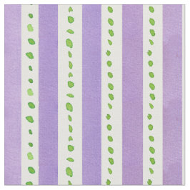 Lavendel Stripe Lime Groene Waterverf Stippen Stof