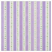 Lavendel Stripe Lime Groene Waterverf Stippen Stof (Swatch)