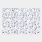 Lavendel Stripes Ballon Floral Vrijgezellenfeest Inpakpapier Vel (Voorkant 2)