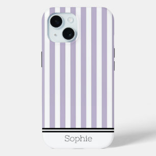 Lavendel Stripes Custom Samsung iPhone 15 Case
