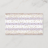 Lavendel Stripes w / Confetti Luier Raffle Kaarten (Achterkant)