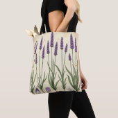 Lavendel Studie – Vintage Botanische AOP Tote Bag (Dichtbij)