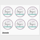Lavendel Suiker Scrub Labels Custom Mason Jar (Vel)