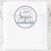 Lavendel Suiker Scrub Labels Custom Mason Jar (Tas)
