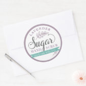 Lavendel Suiker Scrub Labels Custom Mason Jar (Envelop)