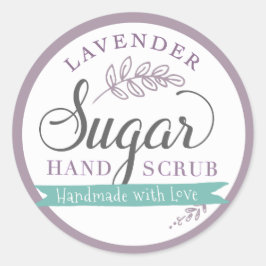 Lavendel Suiker Scrub Labels Custom Mason Jar