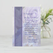 Lavendel sympathie kaart (Staand voorkant)