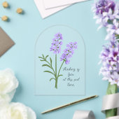Lavendel Sympathy Card Acryl Uitnodigingen (Insitu (Huwelijk))