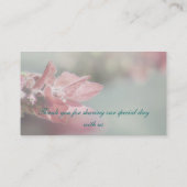 Lavendel tafel plaatsing bruiloft zitplaatsen plaatskaartje (Achterkant)