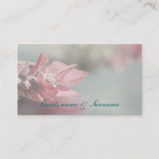 Lavendel tafel plaatsing bruiloft zitplaatsen plaatskaartje (Voorkant)