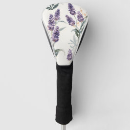Lavendel Takjes Waterverf Botanisch Paars Bloemmot Golfheadcover