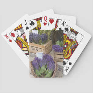 Lavendel te koop, Provence, Frankrijk Speelkaarten