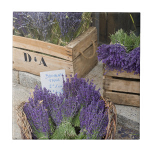 Lavendel te koop, Provence, Frankrijk Tegeltje
