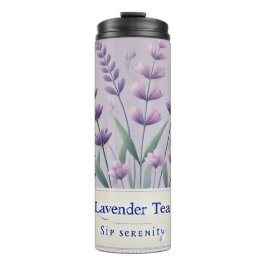 Lavendel Tea Design AI kunst Thermosbeker