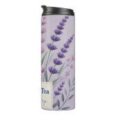 Lavendel Tea Design AI kunst Thermosbeker (Geroteerd rechts)