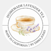 Lavendel Tea Modern label (Voorkant)