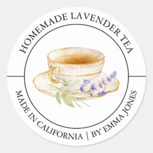 Lavendel Tea Modern label