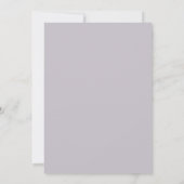 Lavendel Teal Ethische Lente Bruiloft Kaart (Achterkant)