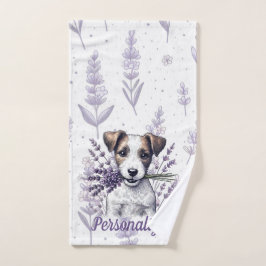 Lavendel Terrier Liefde Bad Handdoek