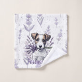 Lavendel Terrier Liefde Bad Handdoek (Wasdoekje)
