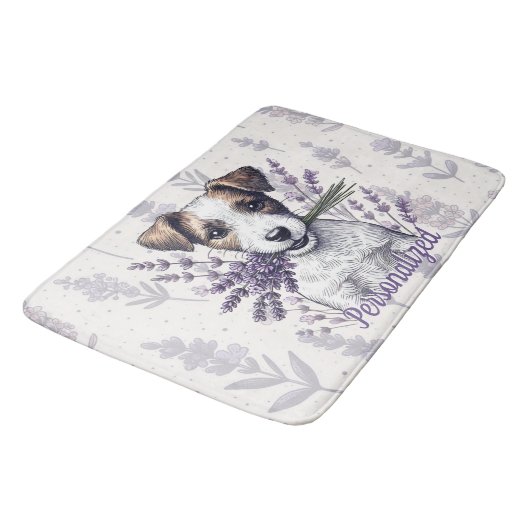 Lavendel Terrier Liefde Badmat (Gekanteld)