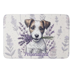 Lavendel Terrier Liefde Badmat
