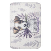 Lavendel Terrier Liefde Badmat (Voorkant Verticaal)
