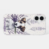 Lavendel Terrier Liefde iPhone 16 Hoesje (Achterkant horizontaal)