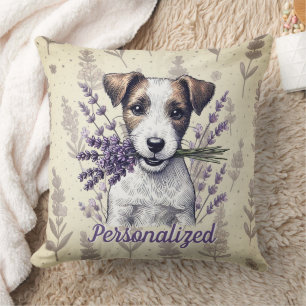 Lavendel Terrier Liefde Kussen