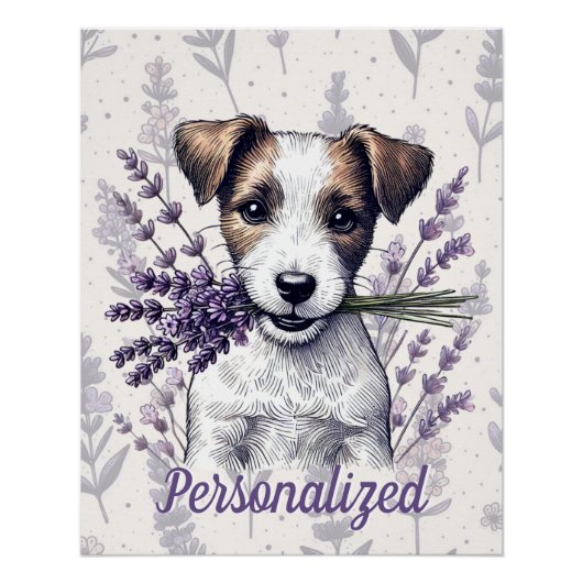 Lavendel Terrier Liefde Perfect Poster (Voorkant)