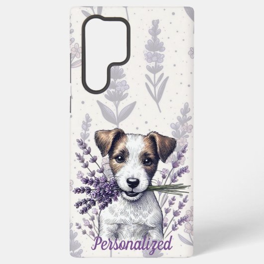 Lavendel Terrier Liefde Samsung Galaxy Hoesje (Achterkant)